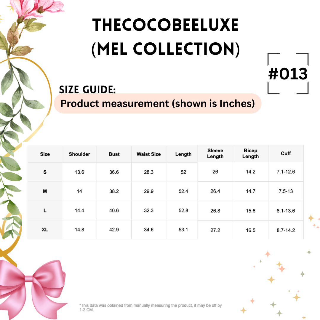 #013 Women dress V-Neck Tie Gigot Sleeve Pleated Solid Color in Baby Blue