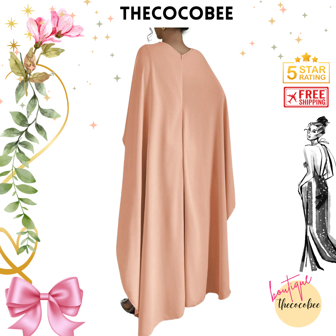 #132 Pink Sleeveless Cinched Waist Elegant Asymmetrical Hem Charming Dress Maxi Women Outfit
