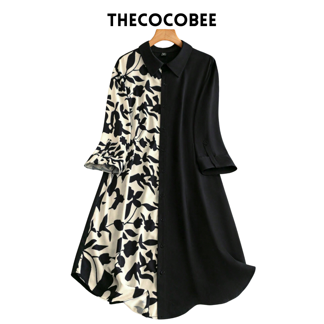 #163 Multicolor Woven Printed Casual Holiday Dress