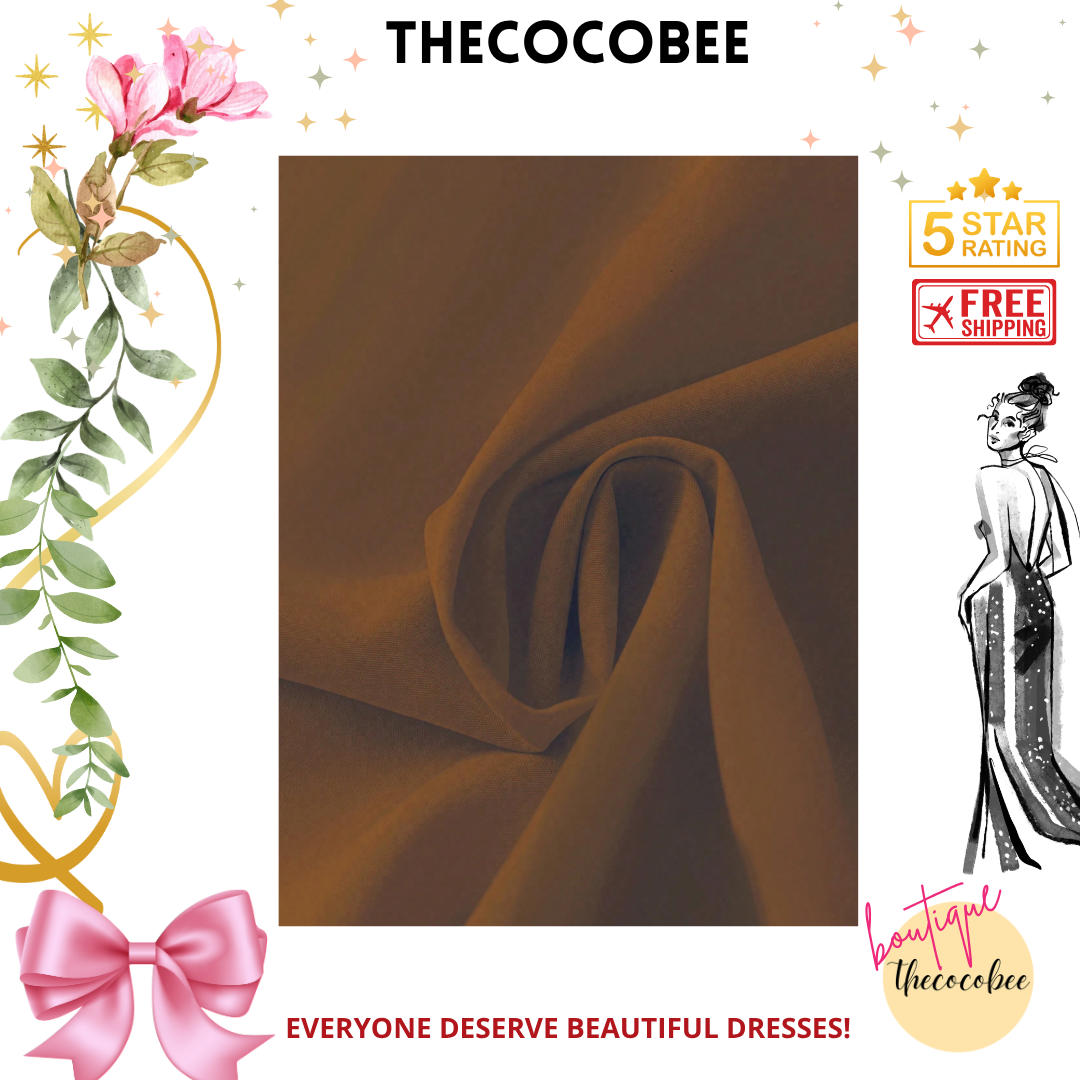 #161 Brown Casual Solid Color Front Button Curved Hem Dress