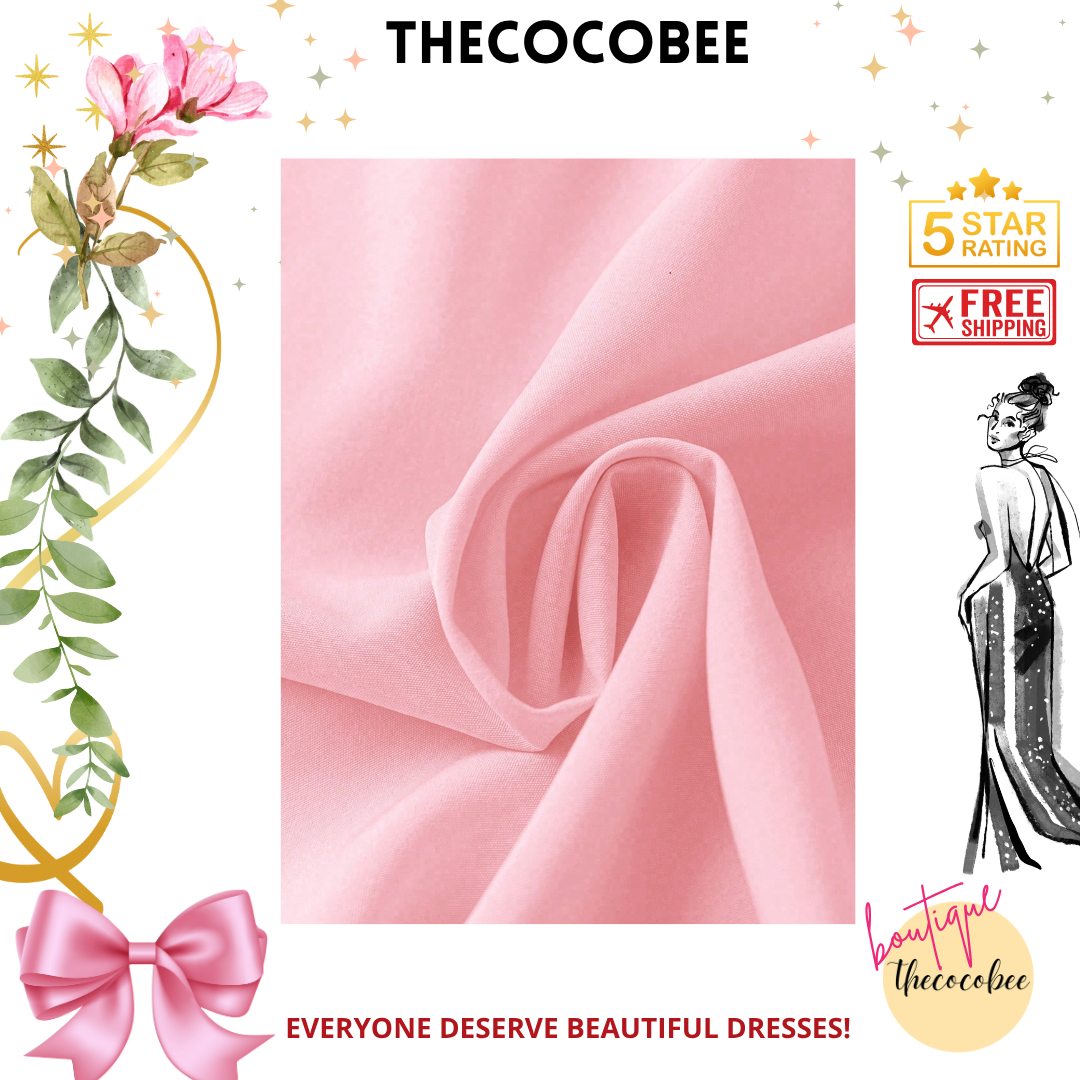 #161 Pink Solid Color Shirt Dress For New Year Clothes