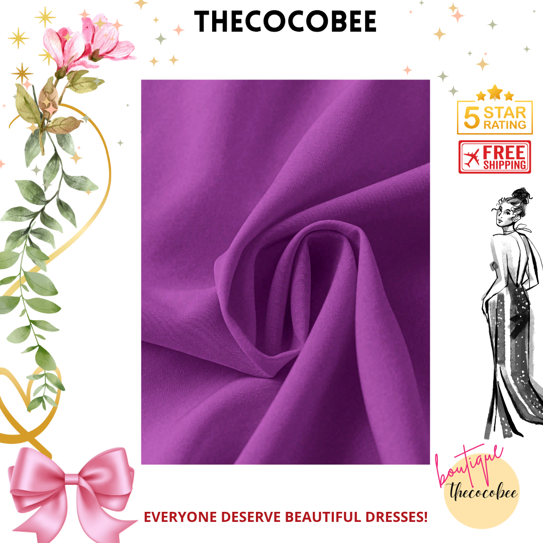 #161 Red Violet Plain Simple Front Button Closure Casual Dress, Daily Wear